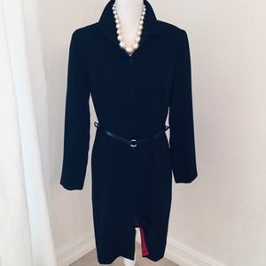 ESSENTIAL DRESS CO COAT DRESS  BLACK